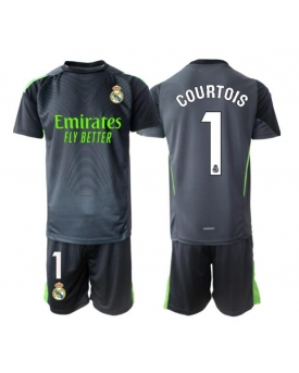 Billige Fotballdrakt Real Madrid Thibaut Courtois #1 Keeper Replika Tredjedraktsett Barn 2025-26 Kortermet (med bukser)